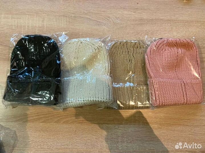 Шапка бини средней вязки Шапки Оптом