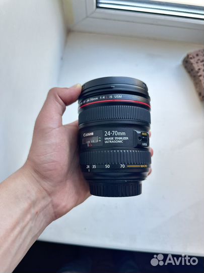 Объектив: Canon EF 24-70 mm f 4L IS USM