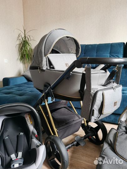 Коляска adamex cristiano 3в1 (как новая)
