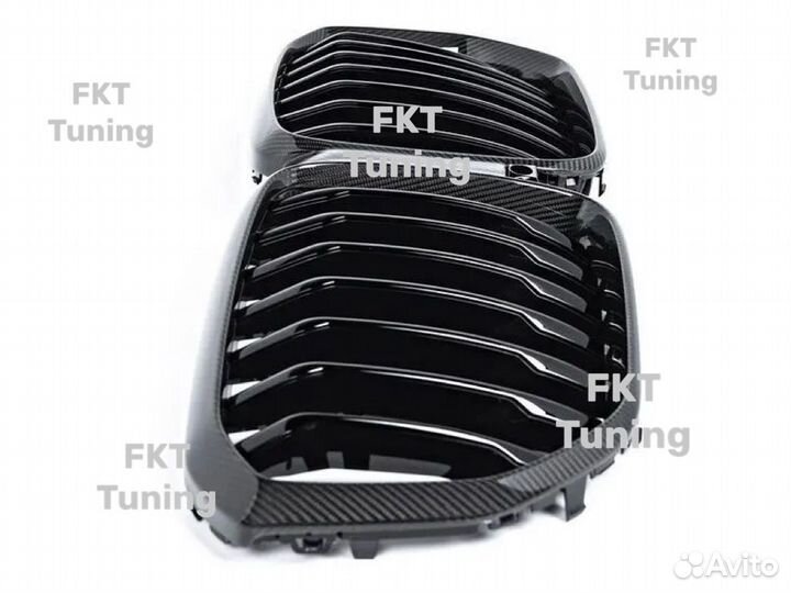 Решетка радиатора для BMW X5 G05, М стиль, карбон