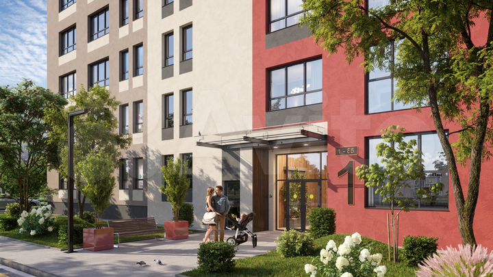 2-к. квартира, 53,9 м², 3/5 эт.