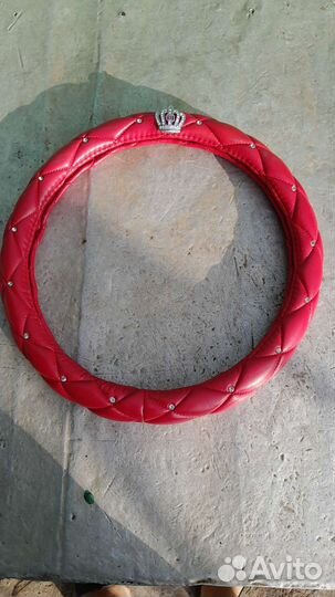 Оплетка на руль со стразами