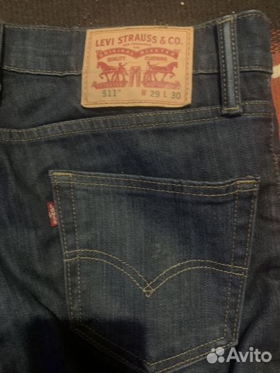 Джинсы levis 511 w29