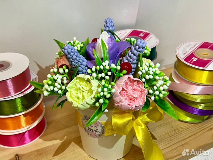 Мыло ручной работы букеты