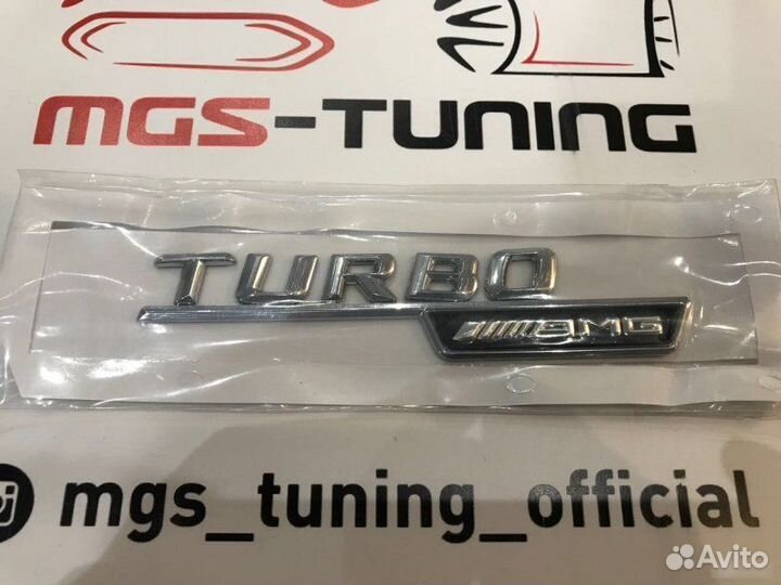Шильдик на Mercedes turbo AMG