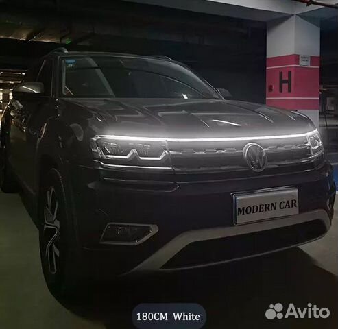 Динамическая светодиодная лента для капота машины