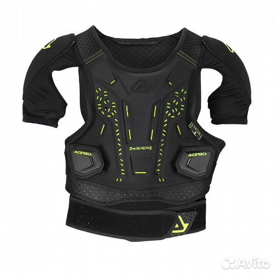 Acerbis Dna Sh Body Armour Black Yellow Черный