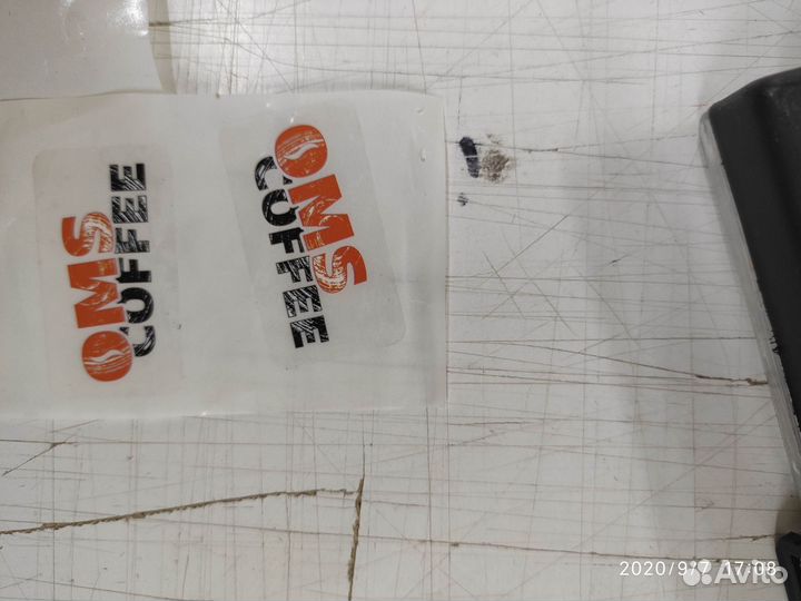 Наклейки с логотипом