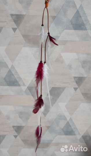 Украшения для волос с перьями на резинке