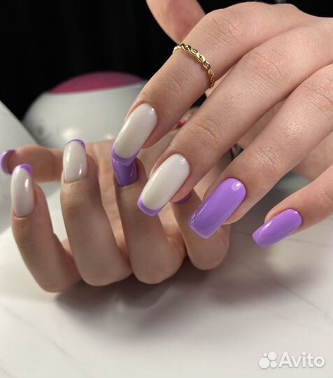 Маникюр с покрытием (все включено с укреплением)