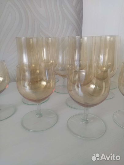 Фужеры бокалы цветное стекло СССР
