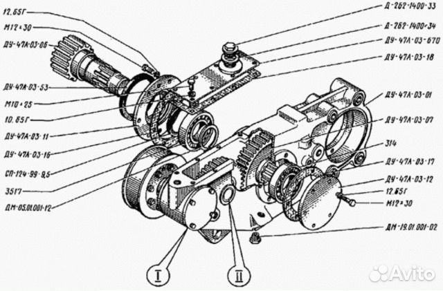 Запчасти для дорожных катков ду-47, ду-93