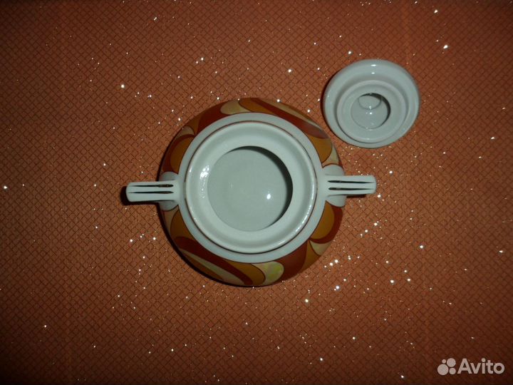 Сахарница,чашка,блюдце, Добрушский фз, Добруш,СССР