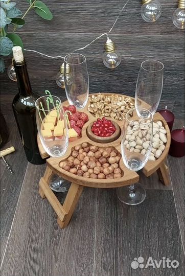 Винный столик менажница