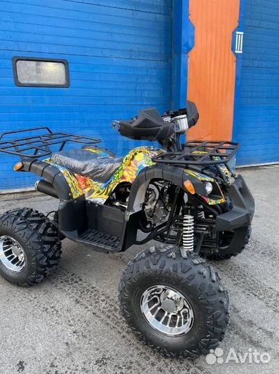 Детский квадроцикл Grizzly 125сс разноцветный