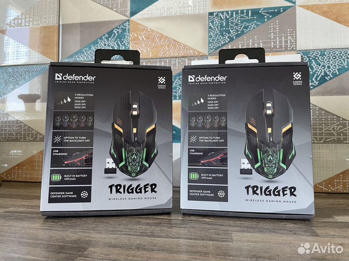 Беспроводная игровая мышь Defender Trigger GM-934