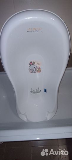 Ванночка для купания складная с термометром