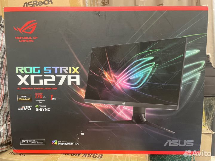 Топ Монитор asus ROG Strix XG27AQ, 2560x1440, 170