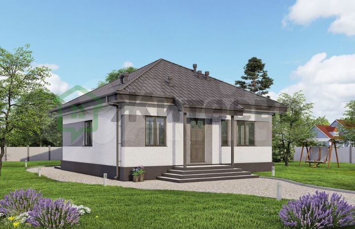 Дом 74 м² на участке 5 сот.