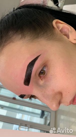 Ламинирование бровей, окрашивание