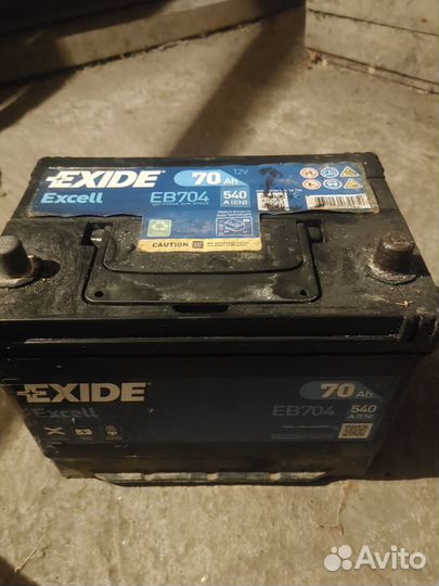 Аккумулятор exide Excell 70 Ач