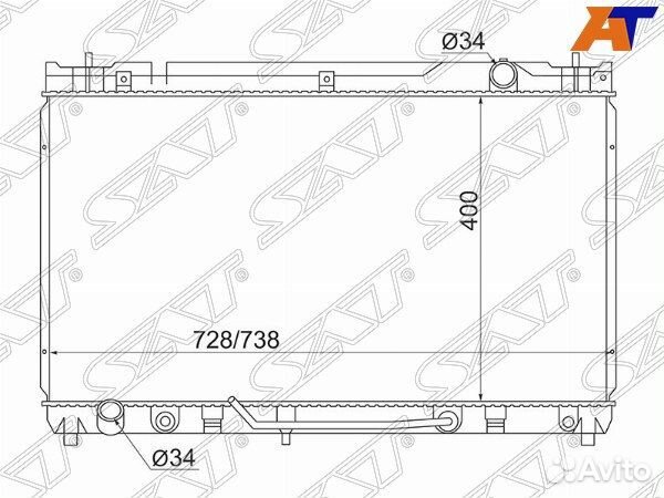Радиатор lexus ES330