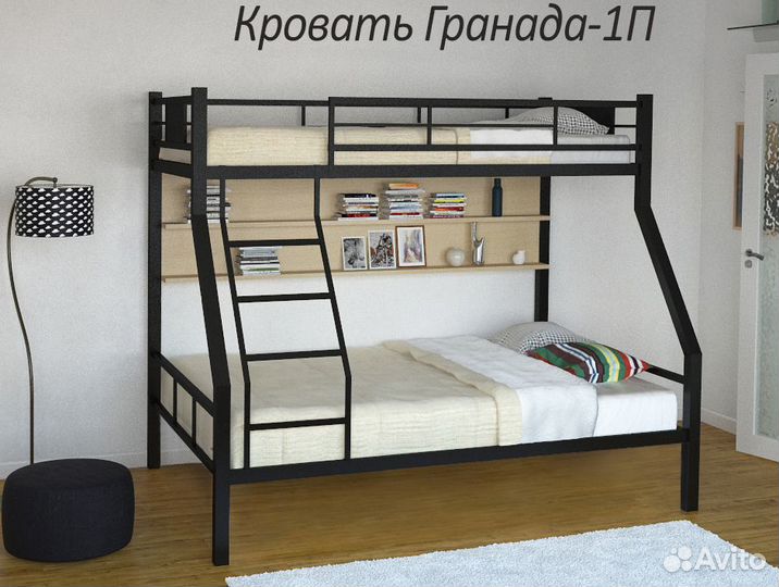 Двухъярусная кровать, разные цвета. В наличии