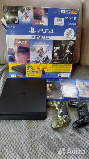 Sony playstation 4 PS4 pro 1tb с играми