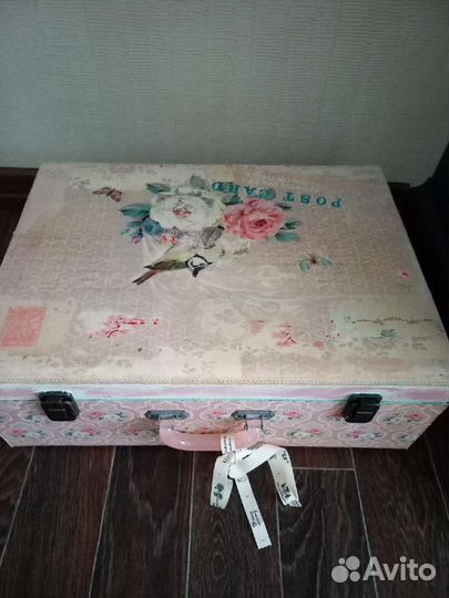 Винтаж, интерьерные чемоданы 2 шт