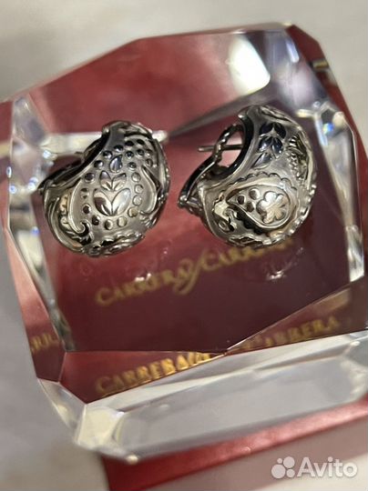 Серьги из белого золота Carrera y Carrera