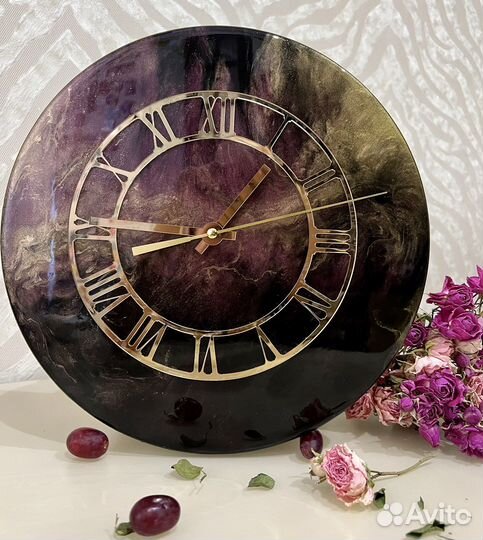 Часы эпоксидная смола