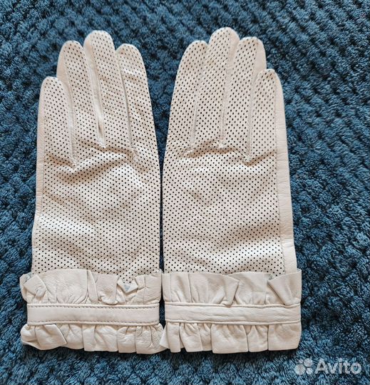 Перчатки женские кожаные 7р-р
