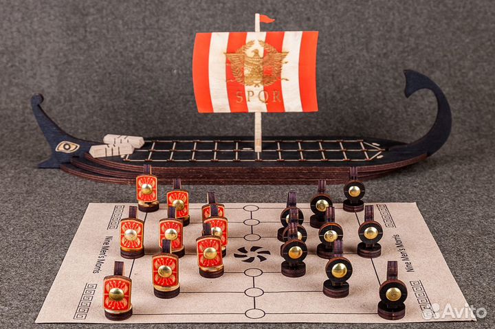 Римская трирема корабль и 4в1 настольные игры