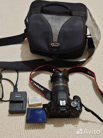 Зеркальный фотоаппарат Canon 600d + tamron 17-50