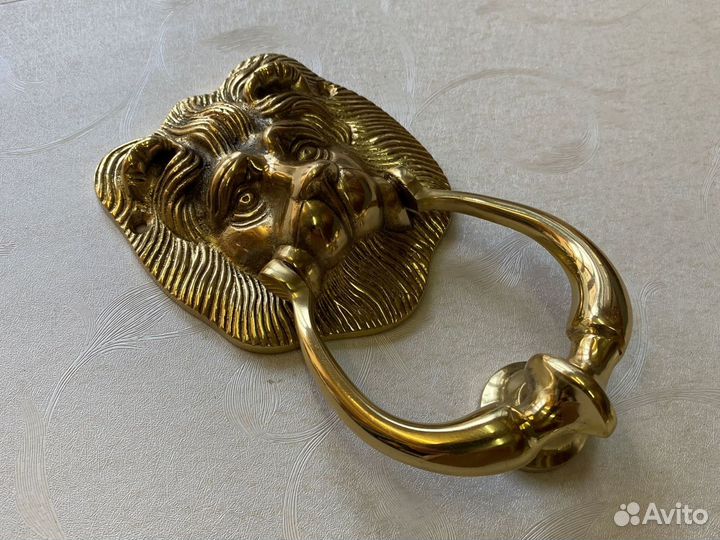 Дверная ручка кнокер Lion Clarence Латунь