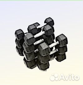 Гантельный ряд, гантели 228кг. В наличии и др.вес