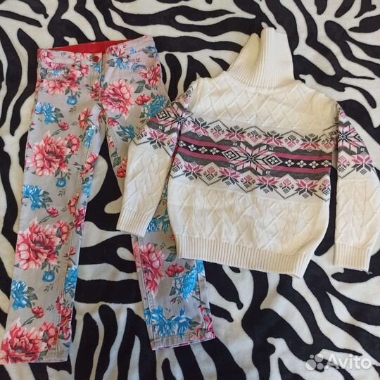 Вещи пакетом на девочку, р. 122