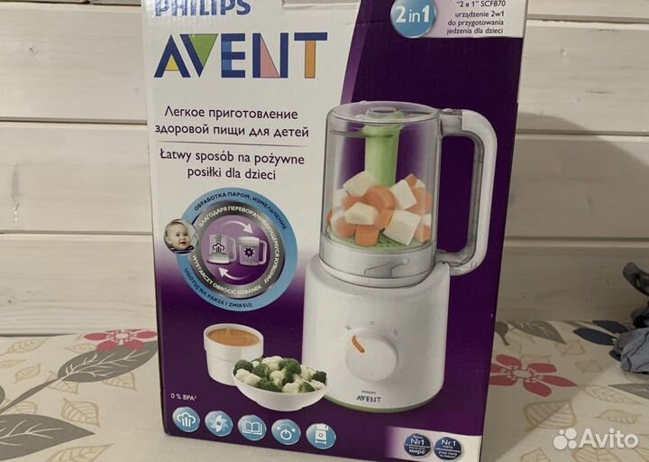 Пароварка блендер philips avent