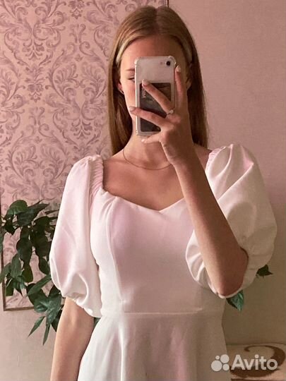 Платье женское вечернее 42 белое