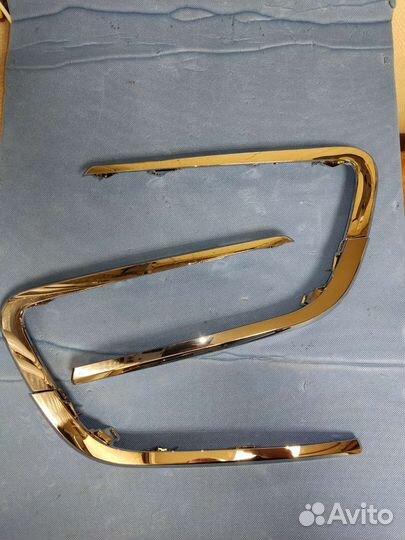 Молдинг бампера Веста Кросс(Иксы) Хром Завод Новый