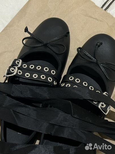 Балетки с ленточками