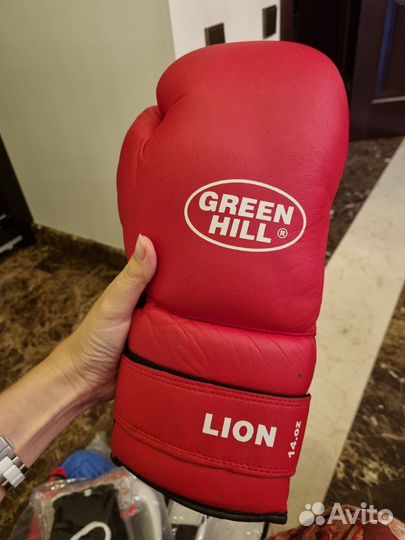 Боксерские перчатки green hill