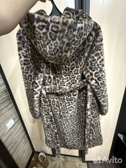 Шуба леопардовая