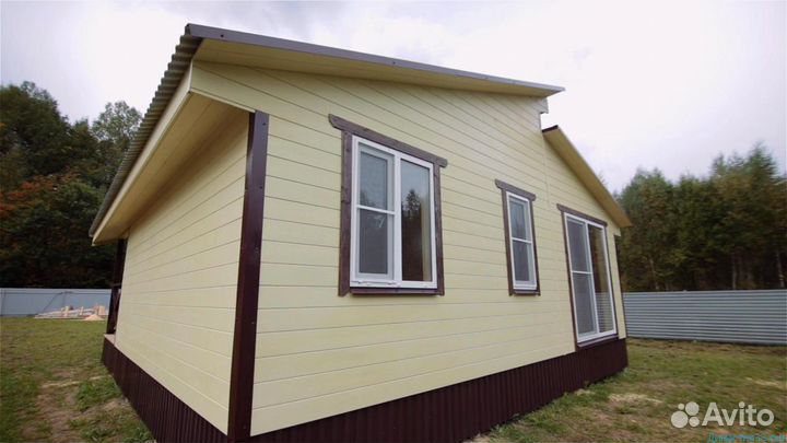 Каркасный дачный домик 7 на 7