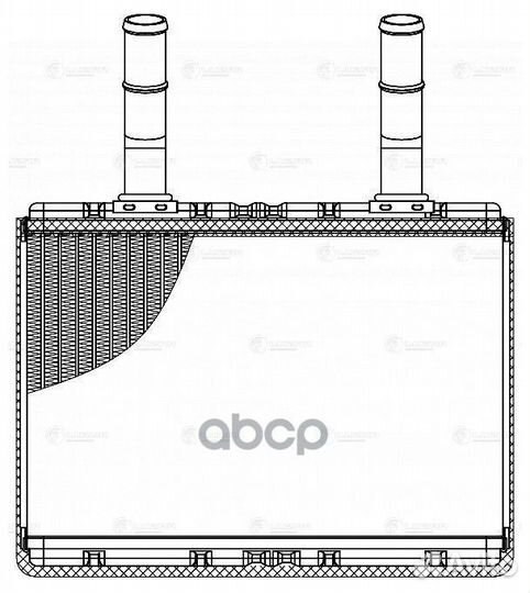 Радиатор отоп. для а/м Hyundai H-100 Porter