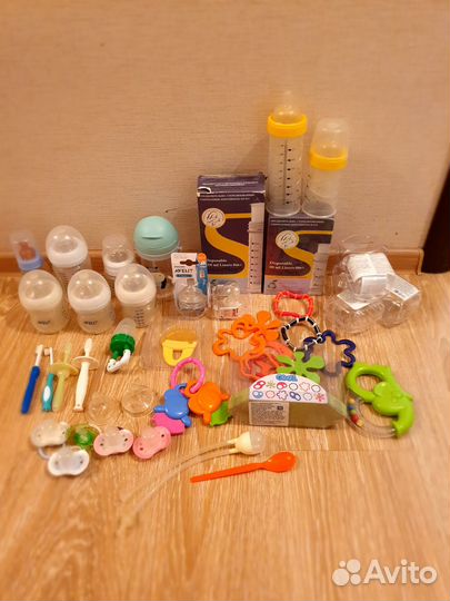 Бутылочки avent, прорезыватели, соски, поильники
