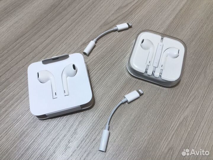 Наушники earpods переходник lighting зарядка айфон