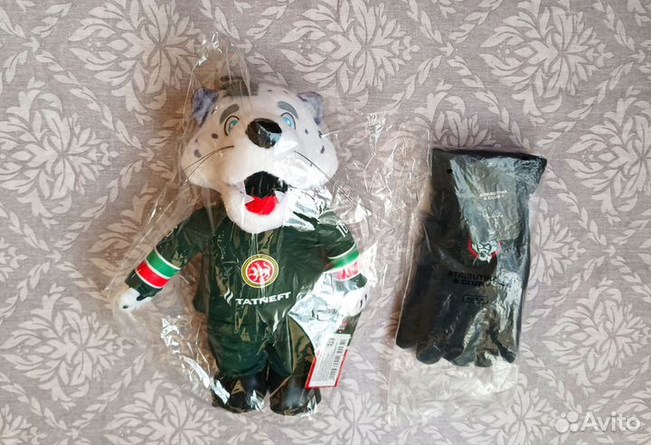 Набор кхл Ак Барс игрушка + перчатки