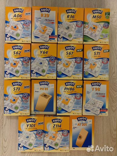 Swirl m50 - комплект мешков - 4 шт. + 1 фильтр