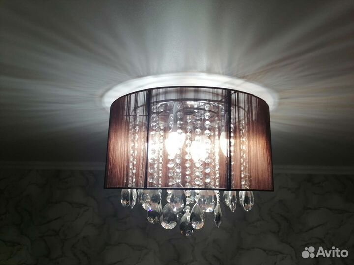 Люстра потолочная хрустальная